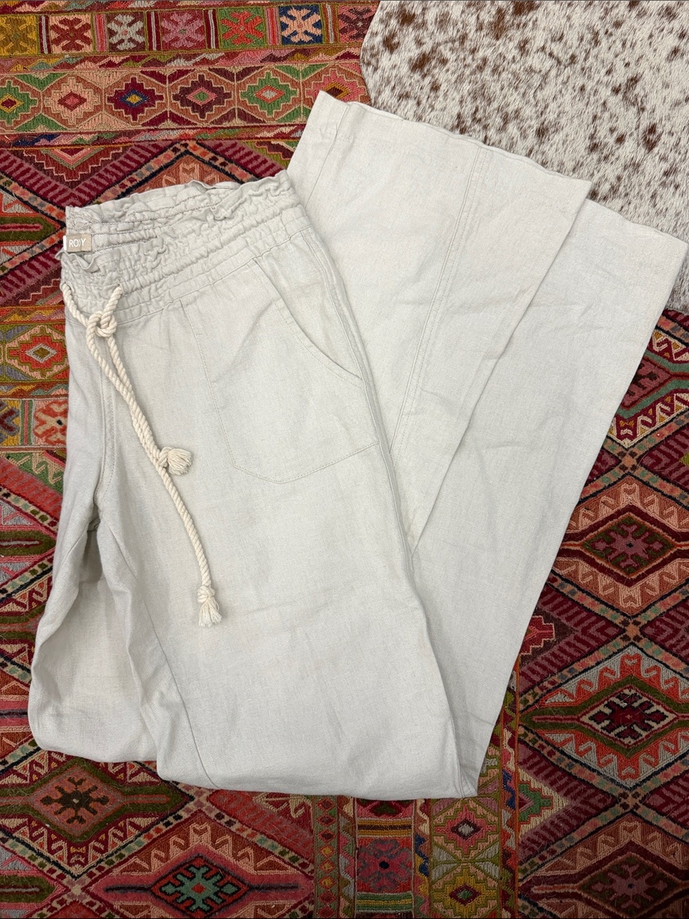 Roxy Drawstring Linen Women's Pants